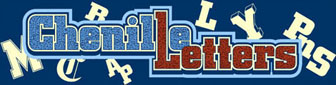 Chenille Felt Letters - Varsity Letters, Letterman Patches, Award Letters, Jacket Letters